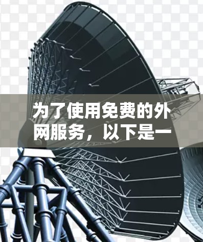 为了使用免费的外网服务，以下是一个清晰的步骤指南