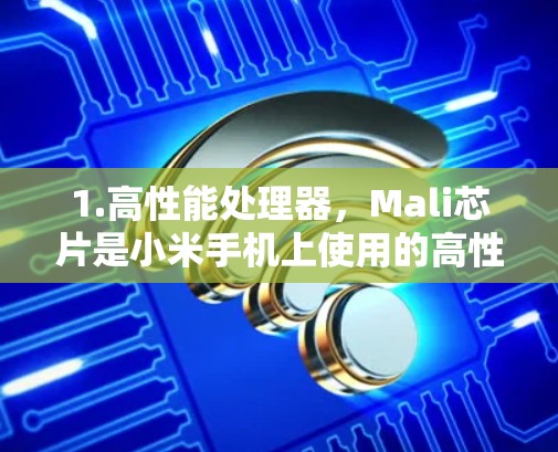 1.高性能处理器，Mali芯片是小米手机上使用的高性能处理器，主要针对游戏、视频流和数据流请求进行了优化。它能够在较短的时间内处理大量数据，提升整体性能