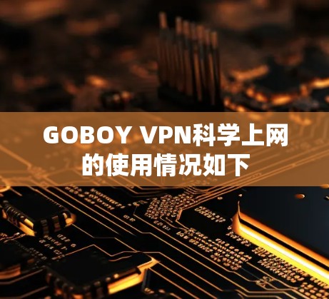 GOBOY VPN科学上网的使用情况如下