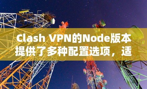 Clash VPN的Node版本提供了多种配置选项，适合不同的用户场景。以下是针对Node的详细信息