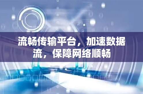 流畅传输平台,加速数据流,保障网络顺畅 流畅传输平台,加速数据流,保障网络顺畅