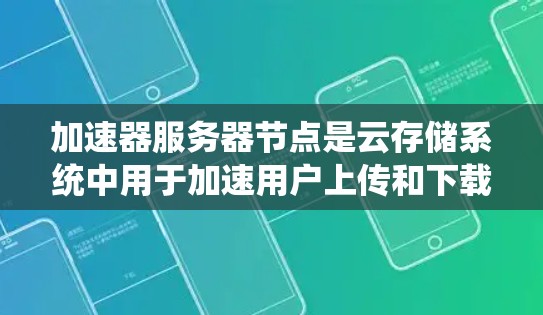 加速器服务器节点是云存储系统中用于加速用户上传和下载文件速度的服务器，通常配置在加速器节点上。以下是对加速器服务器节点的详细分析