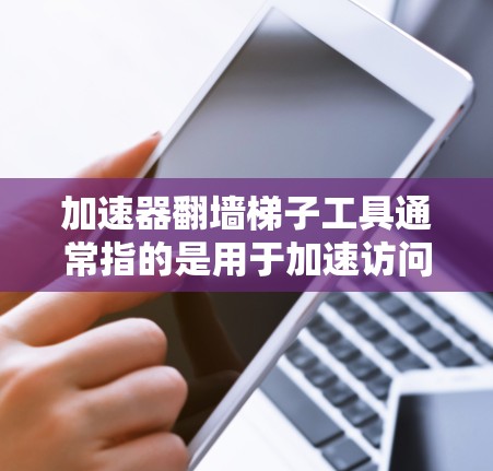 加速器翻墙梯子工具通常指的是用于加速访问互联网资源、爬取数据或者优化访问速度的工具。翻墙梯子通常指在互联网上进行的访问，而加速器可能指的是相关的优化工具或平台