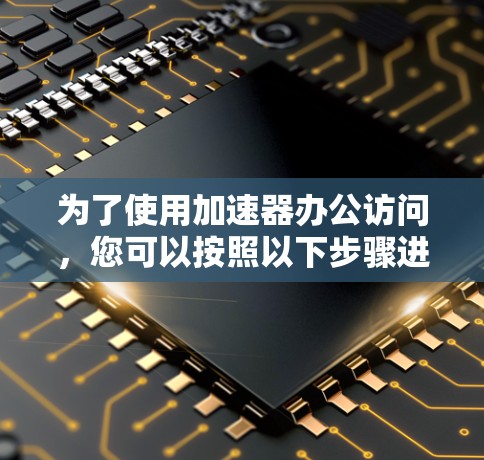 为了使用加速器办公访问，您可以按照以下步骤进行