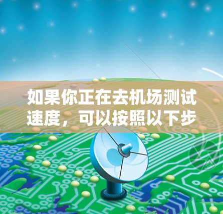 如果你正在去机场测试速度，可以按照以下步骤操作
