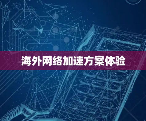 海外网络加速方案体验